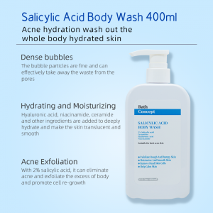 OEM Removing Back Acne Remove Dead Skin Cells Exfoliate And Hydrate Smooth Skin Body Wash