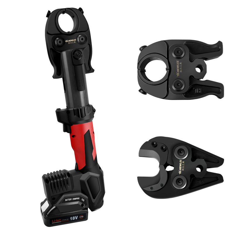 China wholesale Battery Powered Press Tool Suppliers –  HZT-300C Battery Powered Crimping Tool with Cutting – HEWLEE Tools