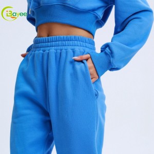 Women Pullover Long Sleeves Cropped Hoodies for Spring Autumn Winter