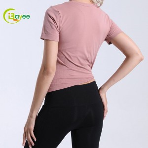 Women’s Short Sleeve Round Neck Seamless T-shirt