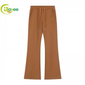 French Terry Flare Sweatpants with String