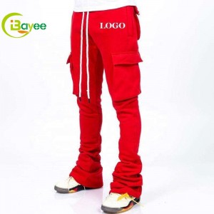 The Hottest Trends of 2023 Elevate Your Fitness Fashion: Customized Oversized Cotton Sweatpants – Stacked Joggers