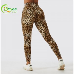 High Waist Seamless Leopard Fitness Leggings