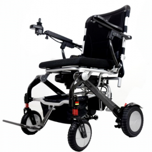 Escalera plegable ligera médica, silla de ruedas eléctrica para discapacitados con motor