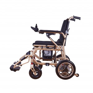Portable Lightweight Aluminum Foldable Power Wheel Chair Disabled Folding Electric Wheelchair