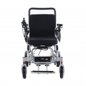 12 Inch Wheelchair with Foldable Backrest and Handle Brakes with Rehabilitation Medical Wheelchair