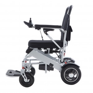 12 Inch Wheelchair with Foldable Backrest and Handle Brakes with Rehabilitation Medical Wheelchair