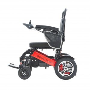 Super Light Foldable Electric Power Wheelchair Working with bag