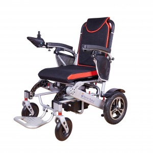 Silla de ruedas eléctrica plegable motorizada para movilidad de equipos médicos para discapacitados