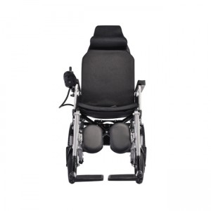 Fauteuil roulant électrique tout-terrain léger en aluminium pour loisirs, fauteuil roulant électrique inclinable