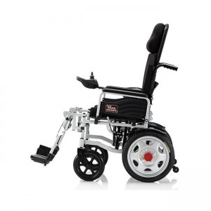 Portable Lightweight Reclining Aluminum Transport Manual Wheelchair for Disabled and Elderly