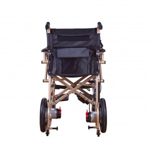 EA8001 Aluminum Lightweight Manual Transport Power Folding Wheel Chair