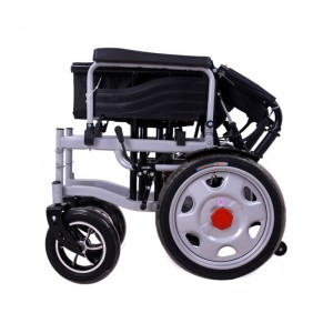Fauteuil roulant électrique tout-terrain léger en aluminium pour loisirs, fauteuil roulant électrique inclinable