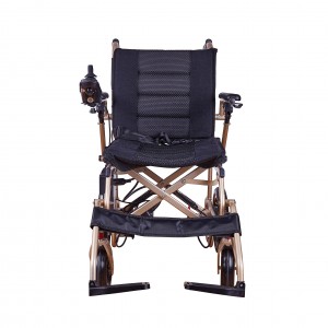 كرسي متحرك إلكتروني قابل للطي لوازم العلاج التأهيلي كرسي متحرك كهربائي عالي الظهر مستلق للمعاقين لكبار السن والمعاقين