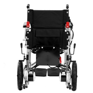 أرخص كرسي متحرك آلي خفيف الوزن قابل للطي من الفولاذ بأربع عجلات