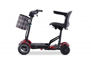Baichen Quater 4 Elektroroller, Mobilitätsroller mit vier Rädern und Tachometer für Behinderte