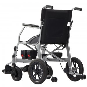 Compact electric wheelchair for tight spaces