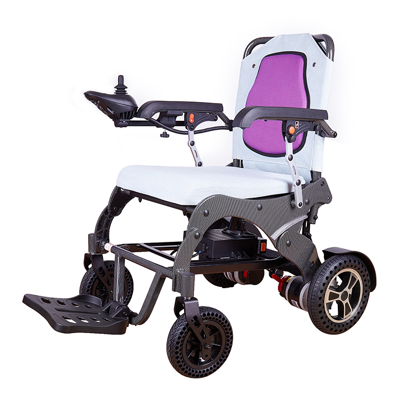 Hot Selling Aluminum Alloy Lightweight Wheelchair Folding Power Remote Control Electric Wheelchair Featured Image