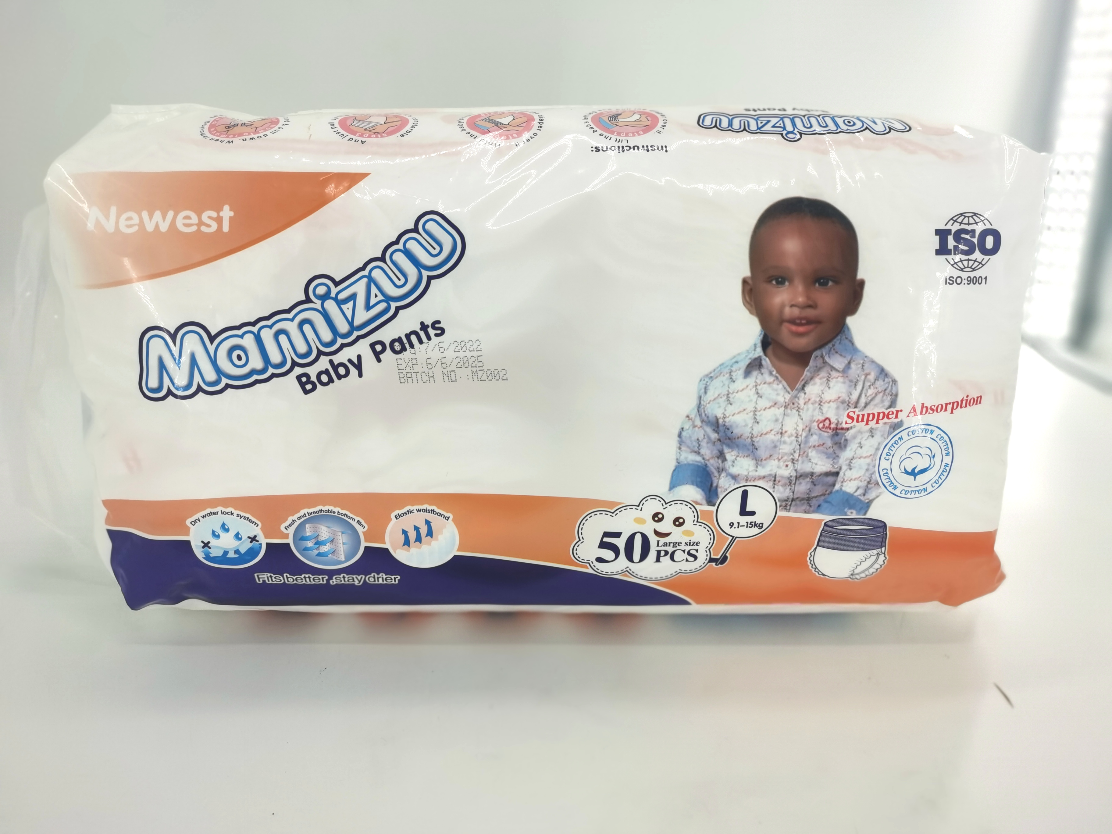 Top Quality Adult Diaper Pants - Mamizuu wholesale Tanzania diaper pants private label baby diaper manufacturers – Ensha