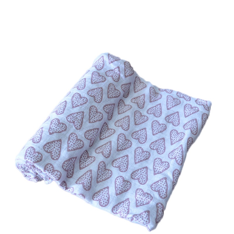 100% cotton muslin baby swaddle blanket