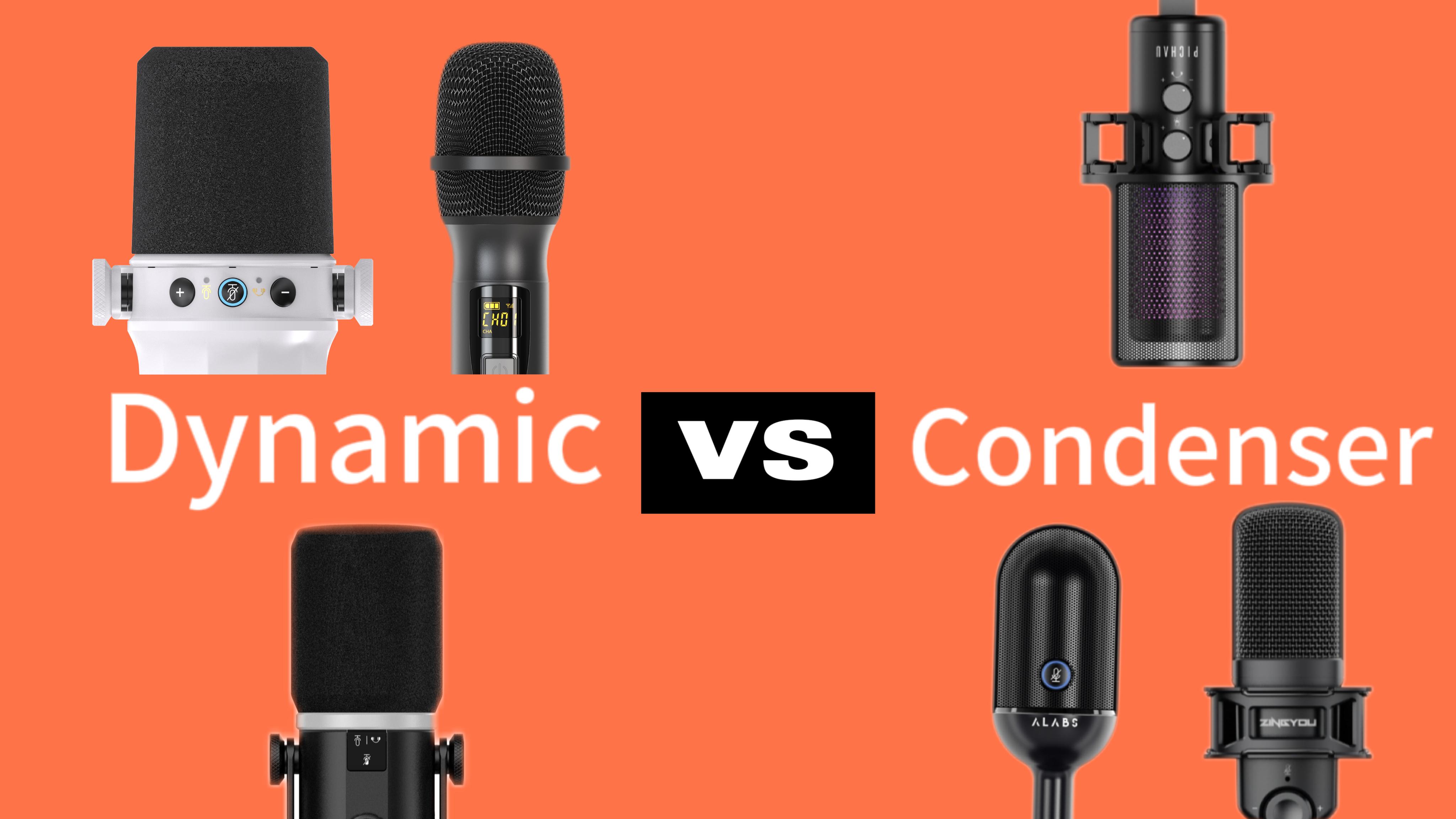 Dynamiske og kondensatormikrofoner