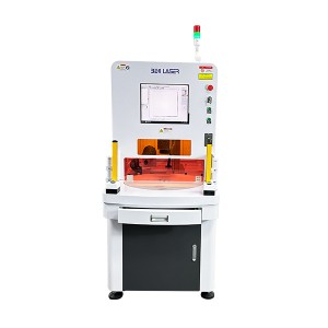 Fiber laser marking and engraving machine-enclosed duplex station