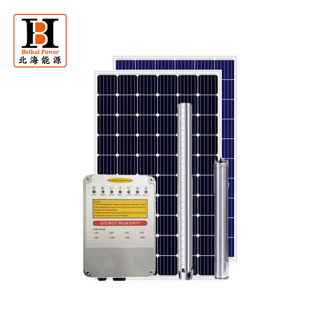 DC Brushless MPPT Controller Electric Deep Well Borehole Submersible Solar Water Pump