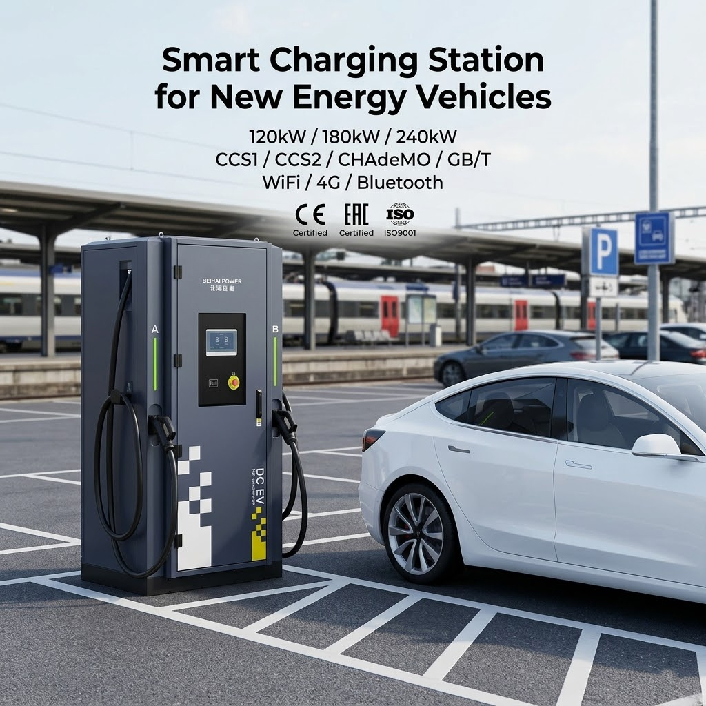 EVSE Source Factory 120kW DC Fast Charging Station Dual Guns Electric Car Charger for Highway Service Station