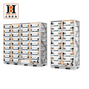 កញ្ចប់ថ្ម Lithium Ion Cabinet ប្រព័ន្ធផ្ទុកថាមពលពន្លឺព្រះអាទិត្យ