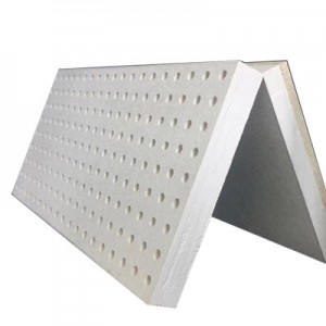Fire Resistant Ceiling Perforated Fiber Glass Ceiling Tile