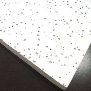 Hot-selling China 9/15 in Mineral Fiber Acoustical Fire-Proof Ceiling Tiles