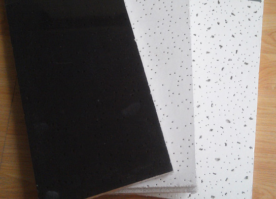Where can black mineral fiber ceiling board be used?