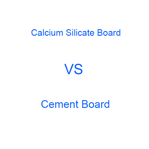 What is the difference between calcium silicate board and cement board ?