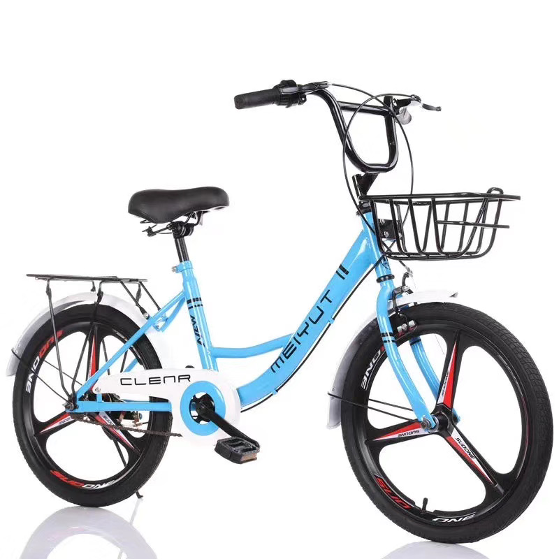 26 Inch Single Speed City Bike With Basket For Lady