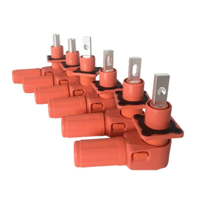 Energy Storage Connector –120A High Current Receptacle (Round Interface, Copper Busbars)