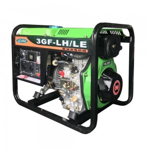 220V Deluxe metal frame with protection gasoline generator