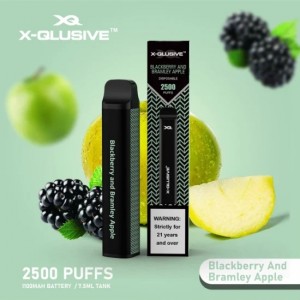 X-Qlusive 2500 Puffs 2022 Newest Disposable 5% Nicotine Vape