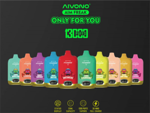Aivono Aim Freak 13000 Puffs Vapes with Display Screen Mesh Coil Electronic Cigarette Disposable Vape
