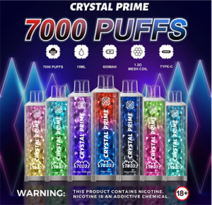 Crystal Prime 7000 Puff Zbood Customize Octopus Fruit Flavor Bounce Vegas Yooz Vaporizer
