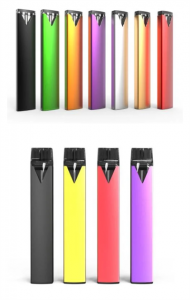 Lead Free Flat Shape Recharge Disposable Vape Pen 0.5ml 1ml Rechargeable Vaporizer Pen
