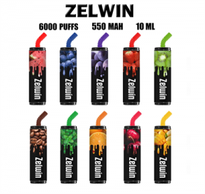 Zelwin 6000 Puffs Disposable Vape 20 mg 50 mg Nicotine Infy Vapes E Cigarette