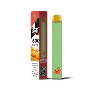 Supbliss 2% Nicotine 600puffs Qbar 10flavors Available Disposable Vape Pen