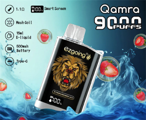 Most Popular Vape Smart Screen Ezgoing Qamra 9000 puff Original Disposable Vape