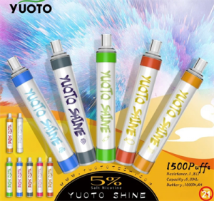 Yuoto 5ml 1500 Puff Vape Pen with Shine Series e cigarette