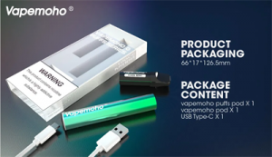 (Product Suite) Vapemoho Puffs Device (Include a Puffs Pod) Refillable Pod Rechargeable Health Vape