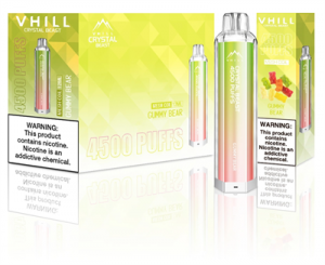 Original Vhill Crystal Beast 4500 Puffs Disposable Vape E Cigarettes Rechargeable 1500 mAh Battery