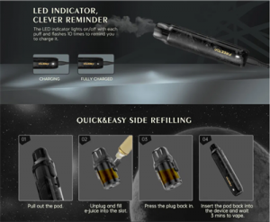 Wholesale Resin Refilled or Oversea Filling E-Cigarette 700 Puffs Vape pod kit device