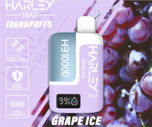 Harleybar Hp 10000 puffs 20 ml Juice Dual Mesh Coil and Child Proof LCD Screen