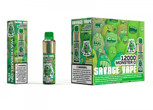 Savage Monster Q 12000 Puffs 12K E Cigarette Disposables Vape Pod with 18ml Pre-Filled E Liquid Tank