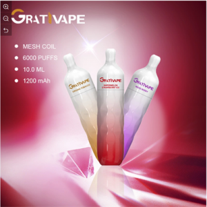 Grativape Wholesale 100% Original Ecos 6000 Puffs Premium Flavor Juice Bar 0% 2% 3% 5% Electronic Cigarette Nicotine